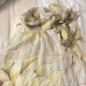 Silk sleeveless blouse